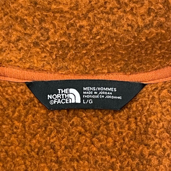 The North Face Men's Orange Zip-Up Sweater Large - Picture 3 of 6